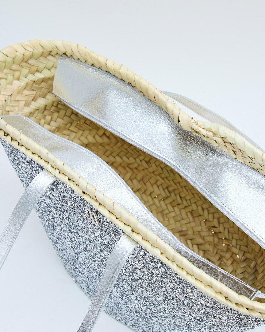 Carmen Capazo Small Silver Glitter