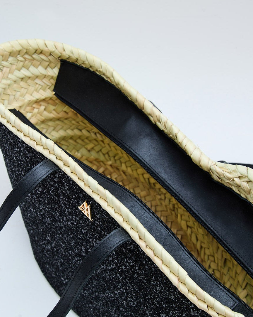 Carmen Capazo Small Black Glitter