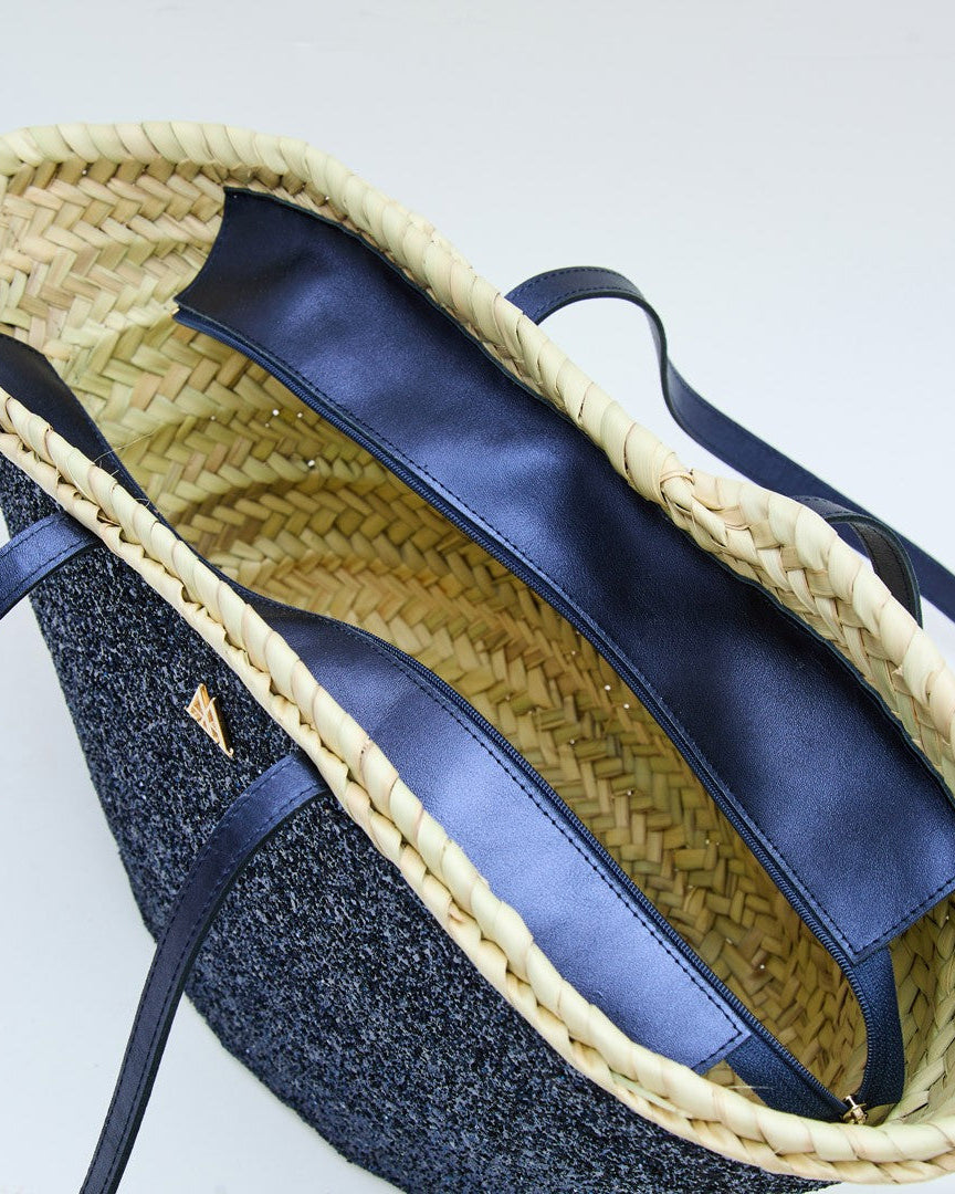 Carmen Capazo Small Glitter Navy