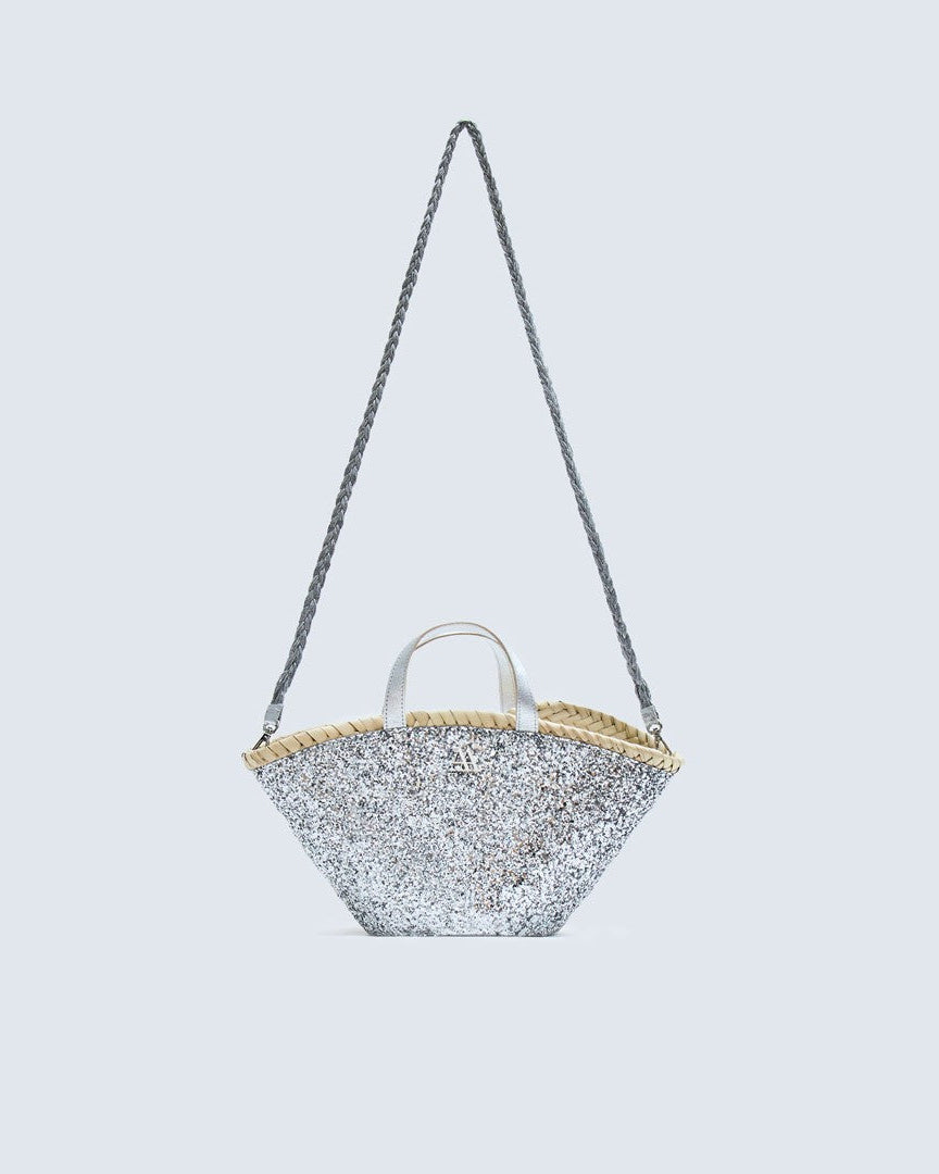 Carmina Capazo Mini Silver Glitter