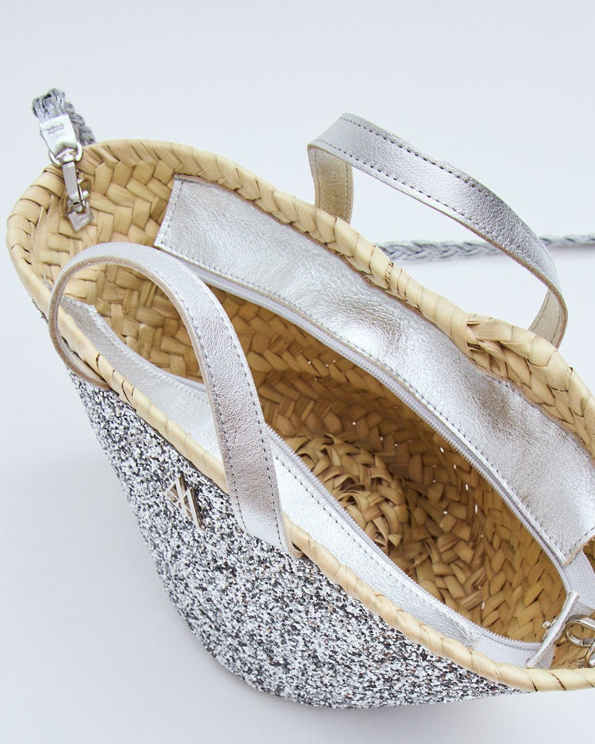 Carmina Capazo Mini Silver Glitter