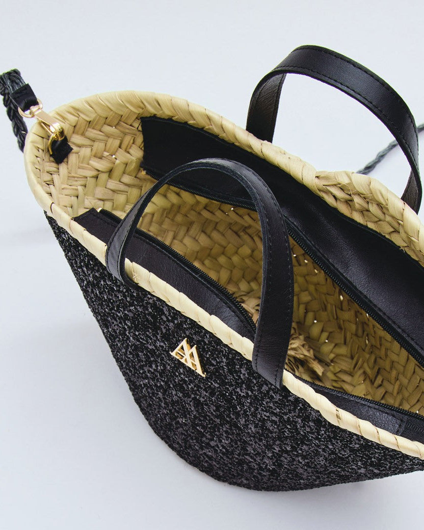 Carmina Capazo Mini Glitter Black