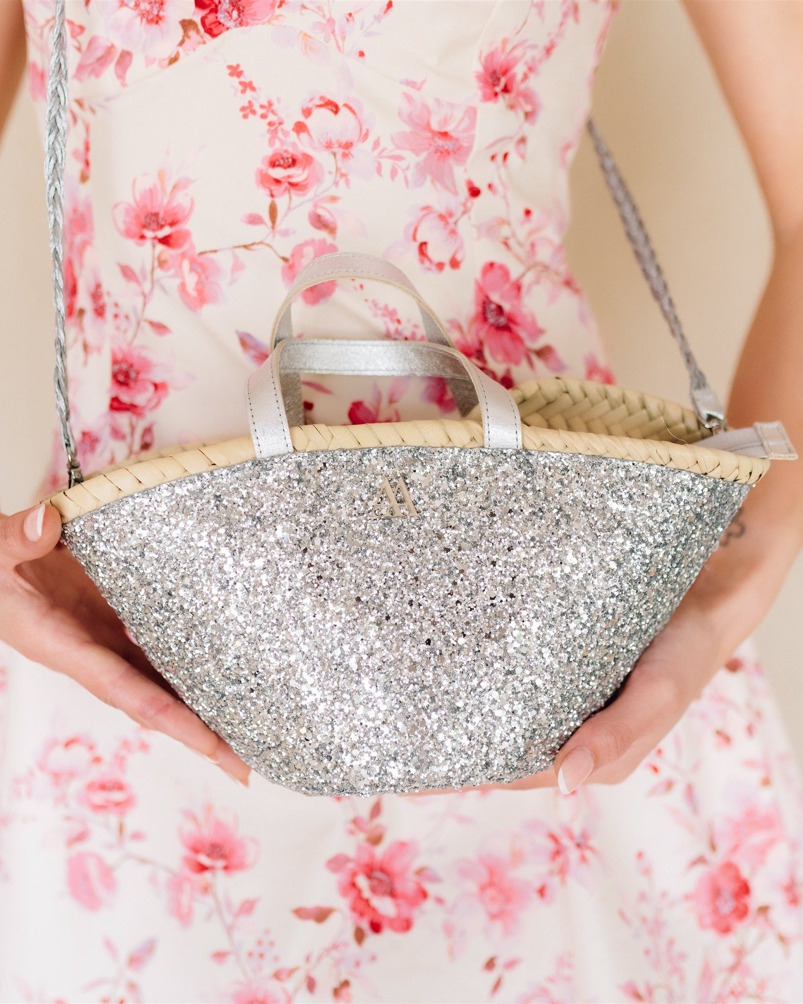 Carmina Capazo Mini Silver Glitter