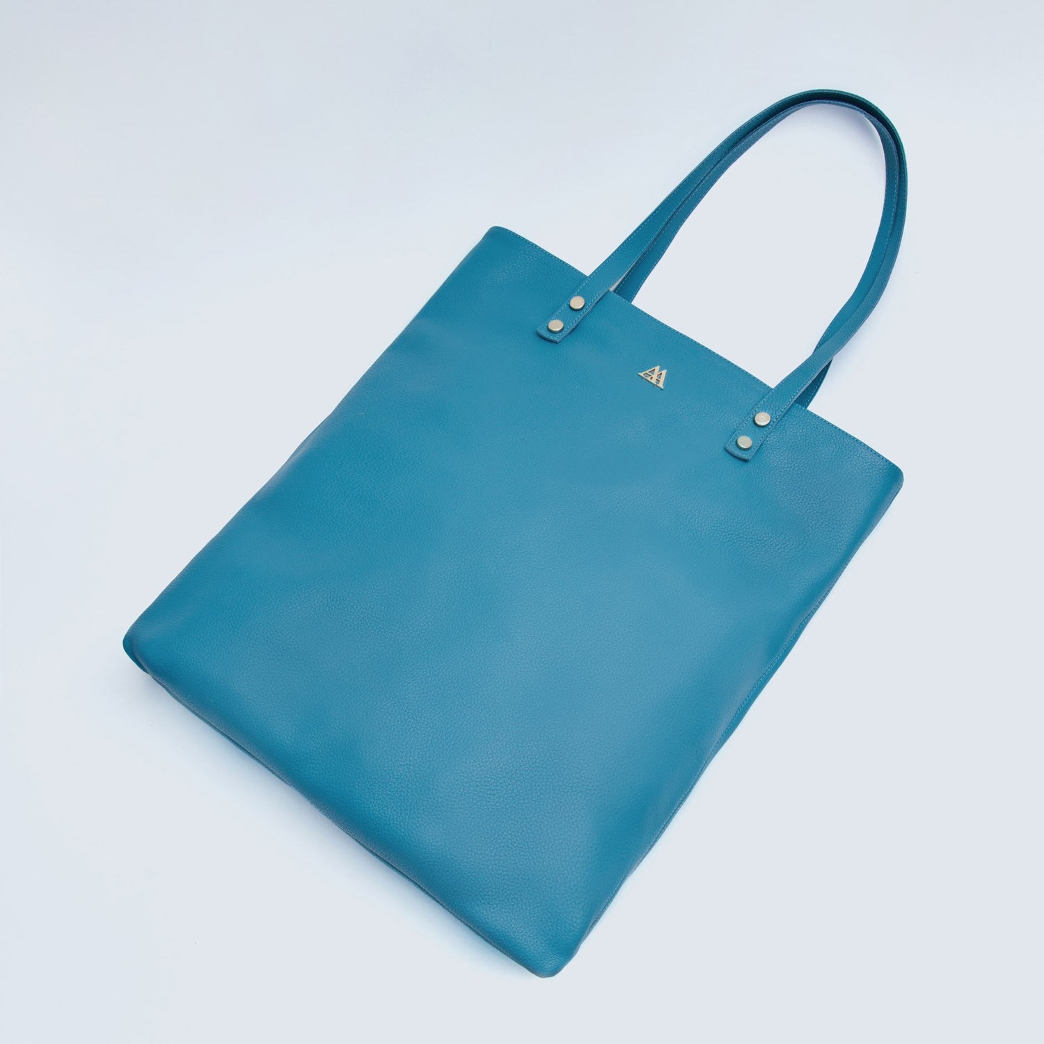 Noa Bolso Tote Bag Piel Turquesa