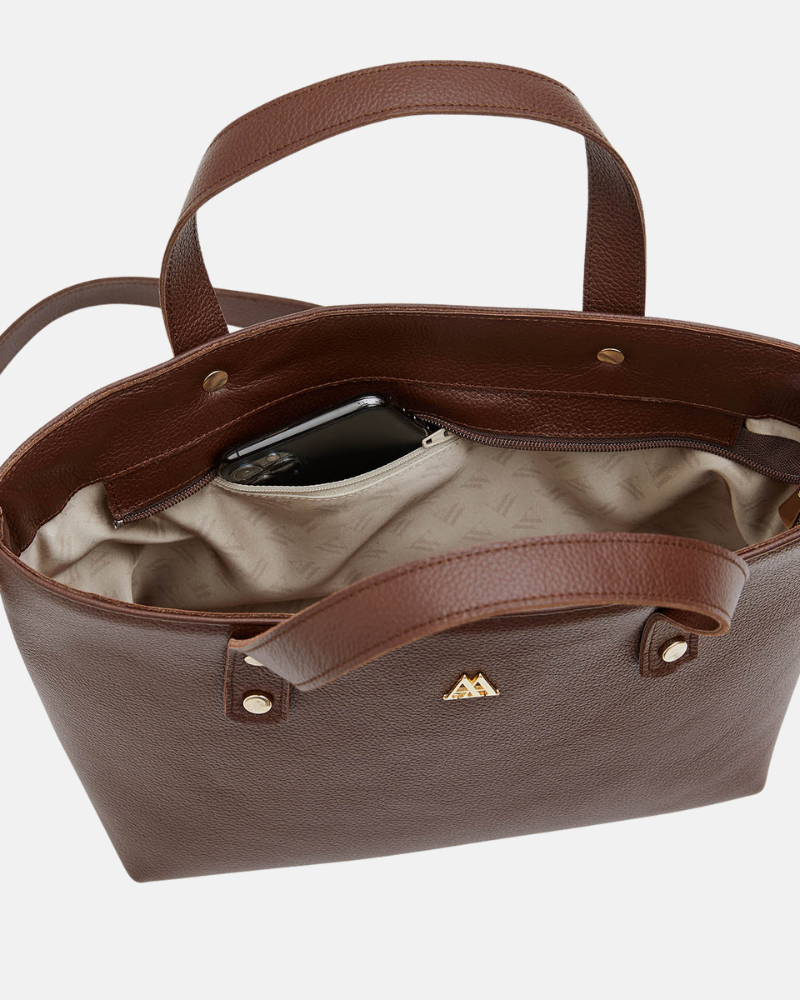 Antonia Bolso Shopper Piel Marrón