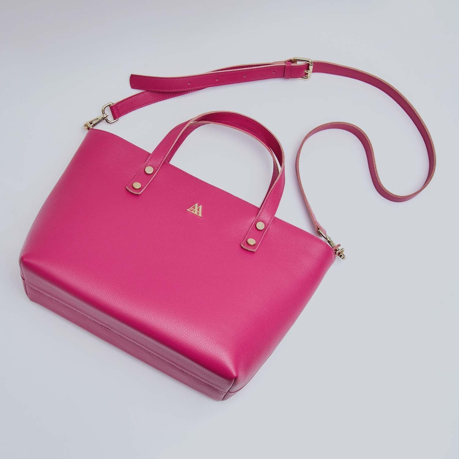 Antonia Bolso Shopper Piel Fucsia