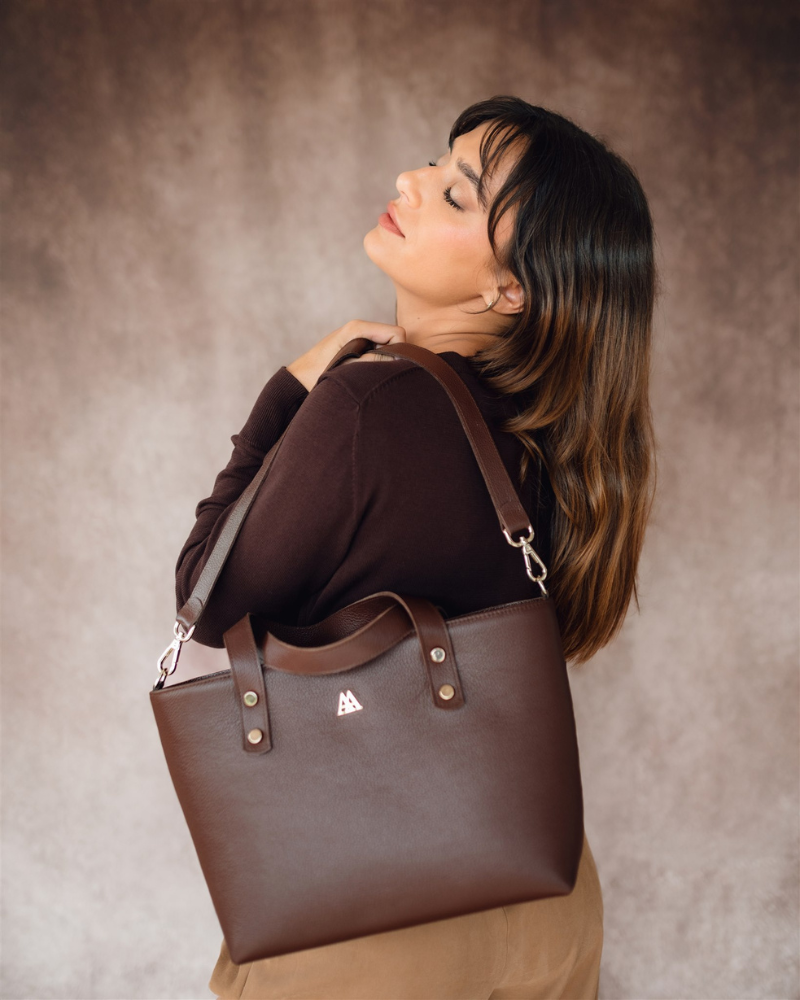 Antonia Brown Leather Shopper Bag