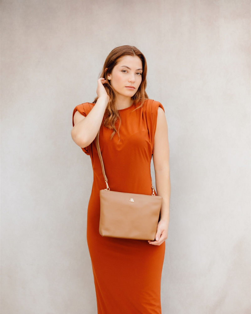 Manola Leather Clutch Bag