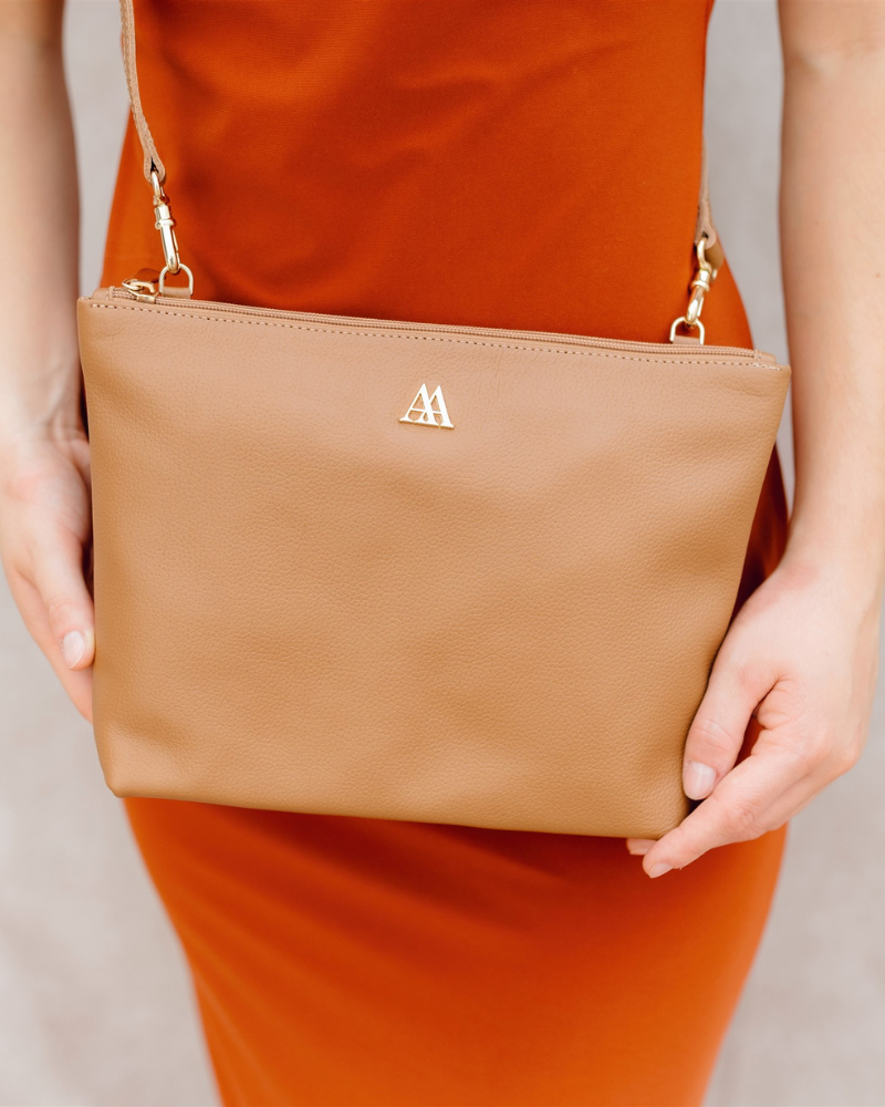 Manola Leather Clutch Bag