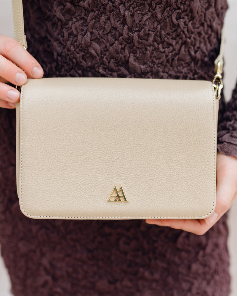 Maria Solapa Mini Leather Beige