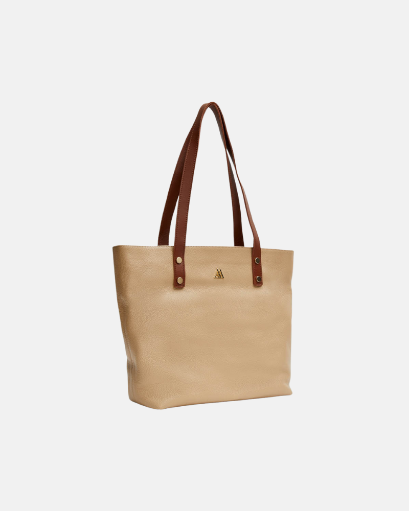 Sofia Bolso Shopper Piel Beig