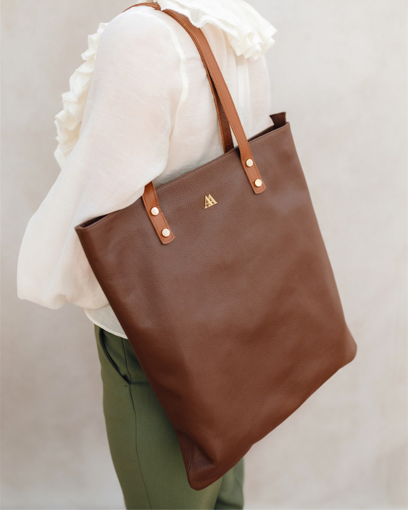Noa Bolso Tote Bag Piel Marrón