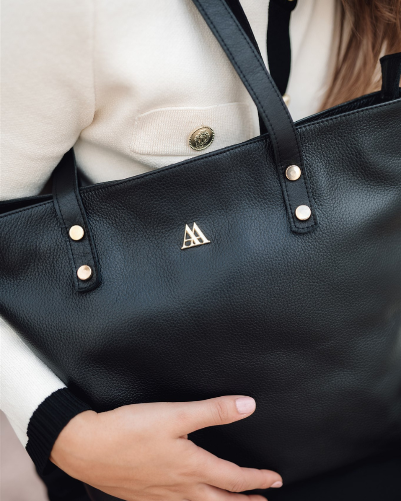 Sofia Bolso Shopper Piel Negro