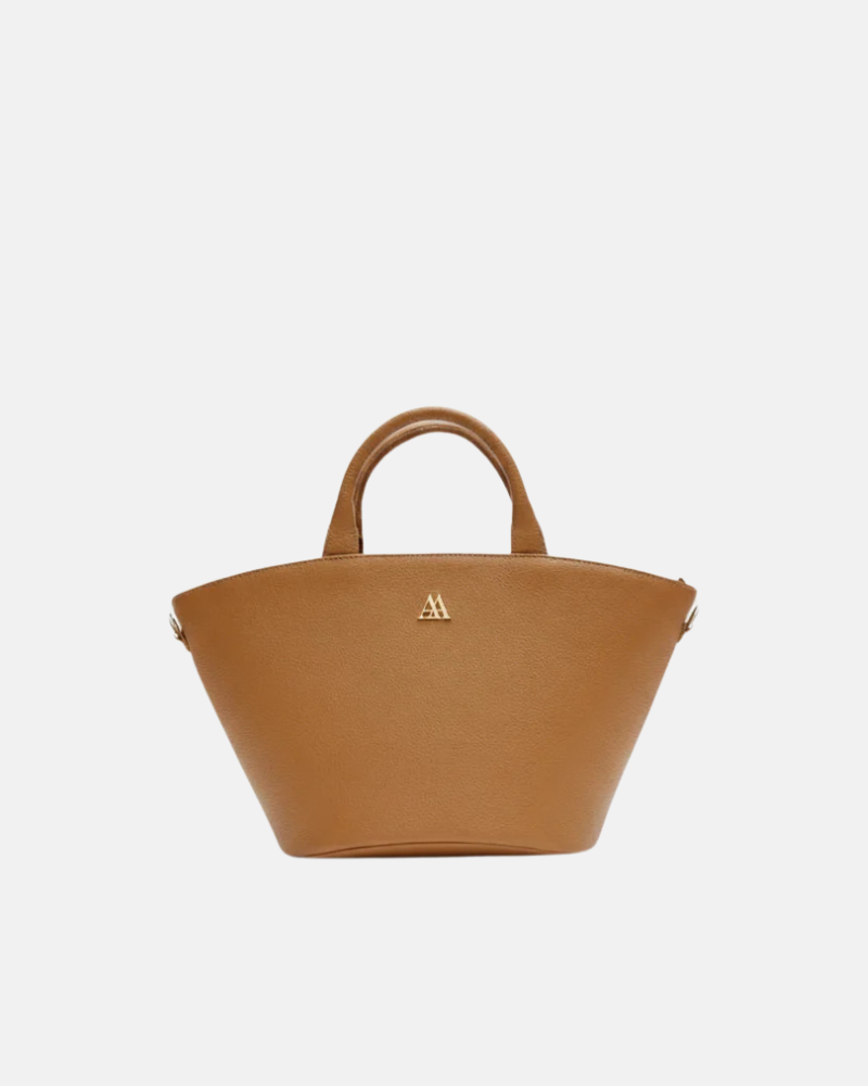 Carlota Leather Straw Bag