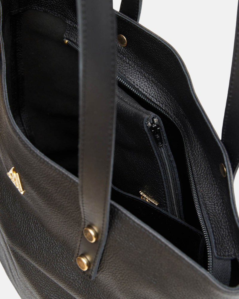Sofia Bolso Shopper Piel Negro