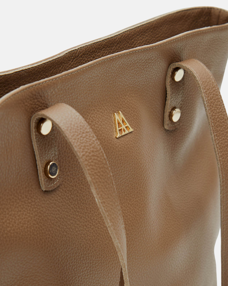 Sofia Bolso Shopper Piel Taupe
