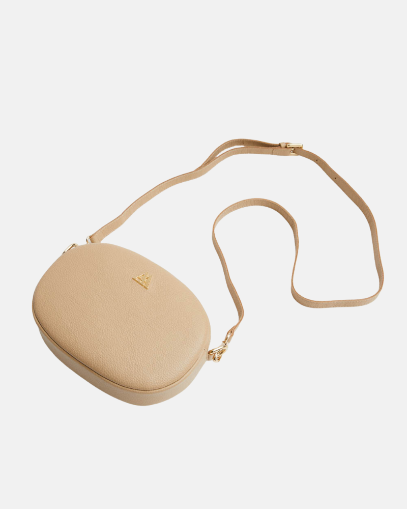 Olivia Bolso Ovalado Piel Beig