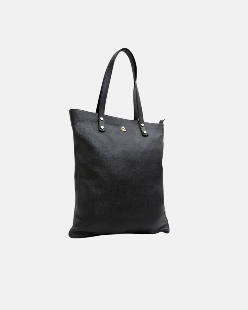 Noa Tote Bag, Black Leather