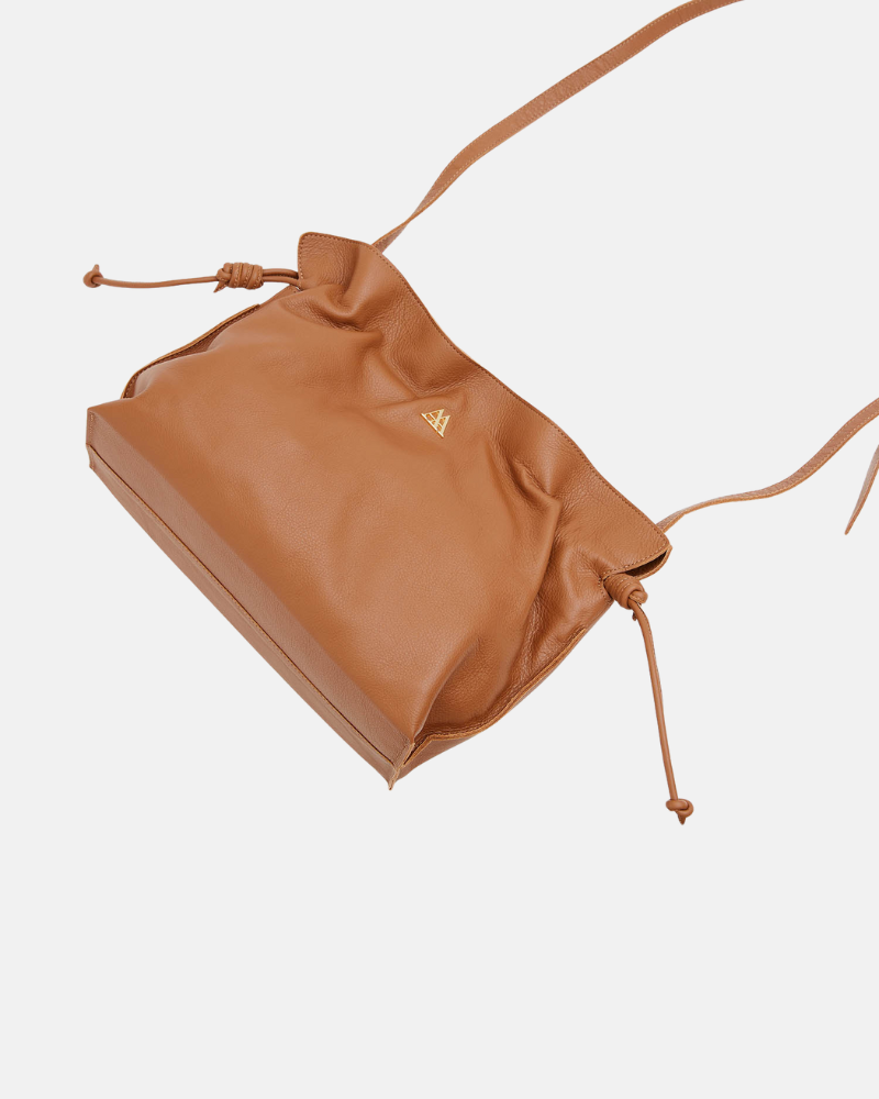 Fátima Ruched Leather Bag