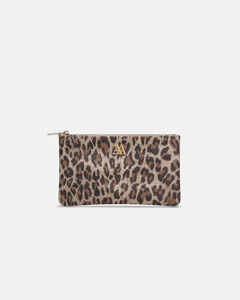 Maya Wallet Taupe Leather