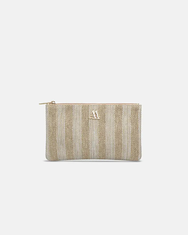 Maya Wallet Taupe Leather