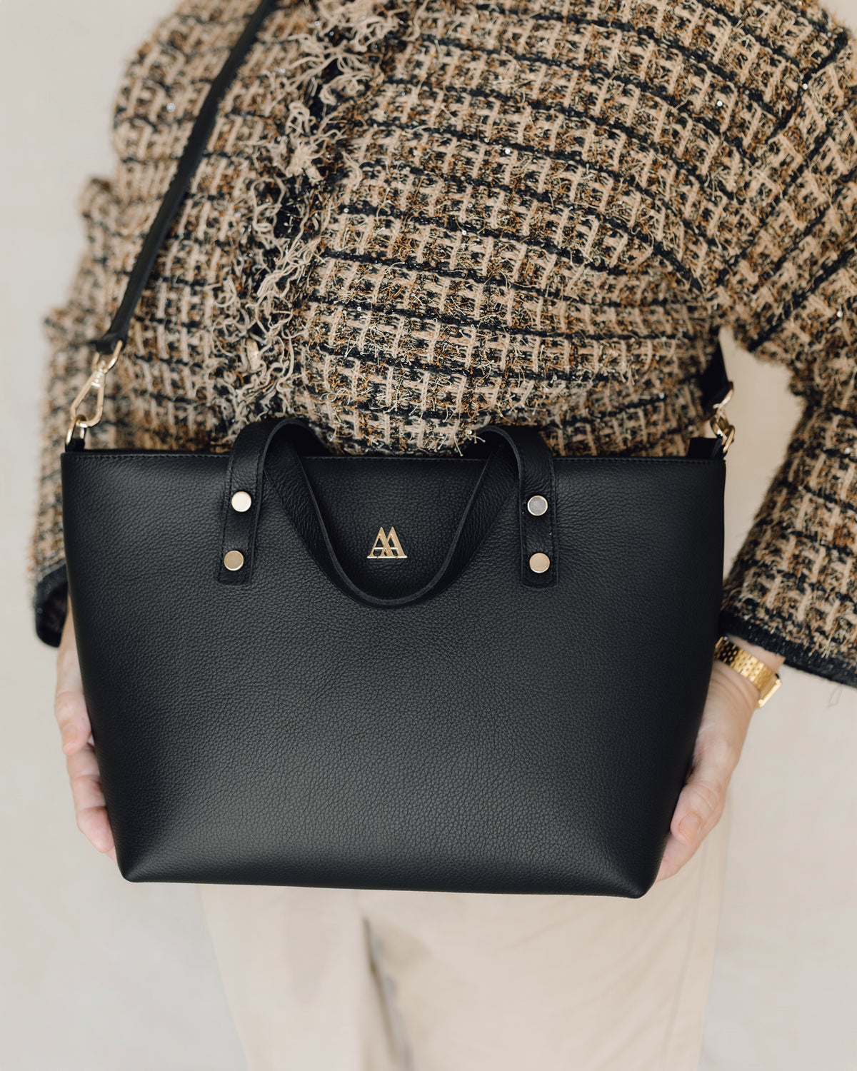 Antonia Bolso Shopper Piel Negro