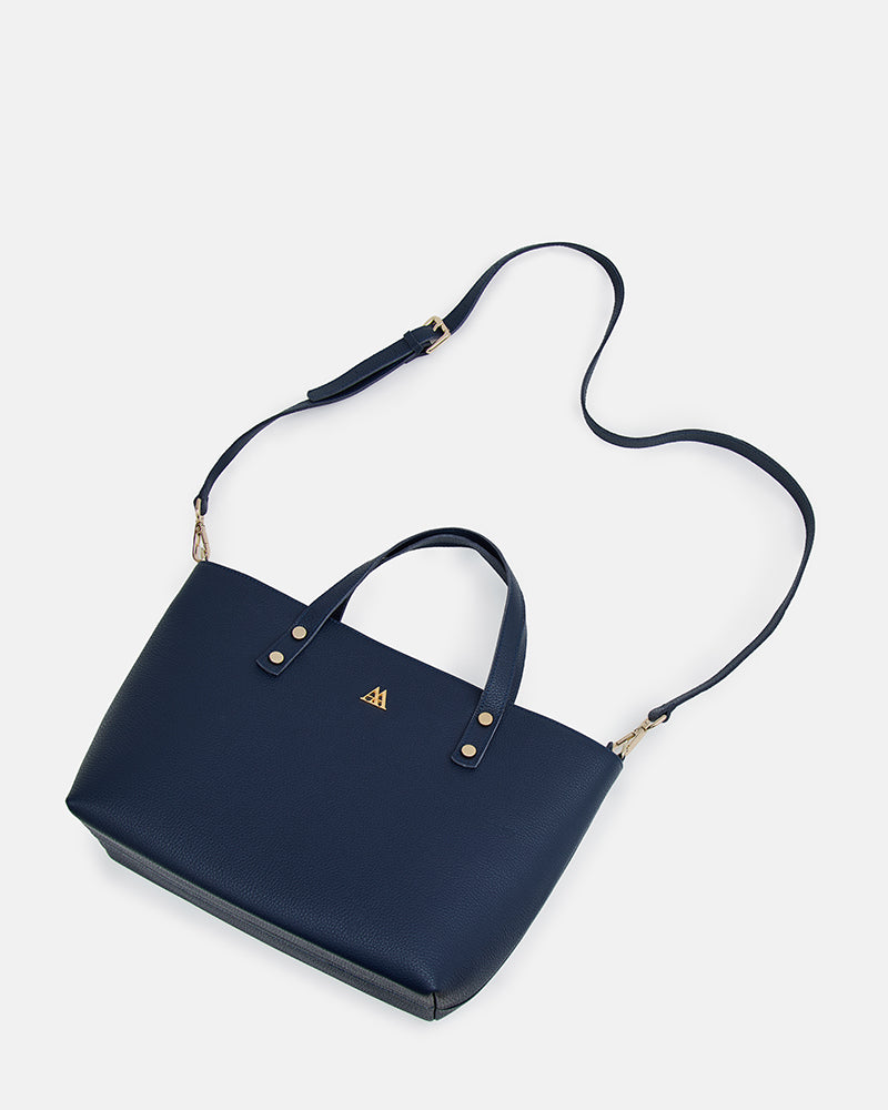 Antonia Bolso Shopper Piel Azul Marino
