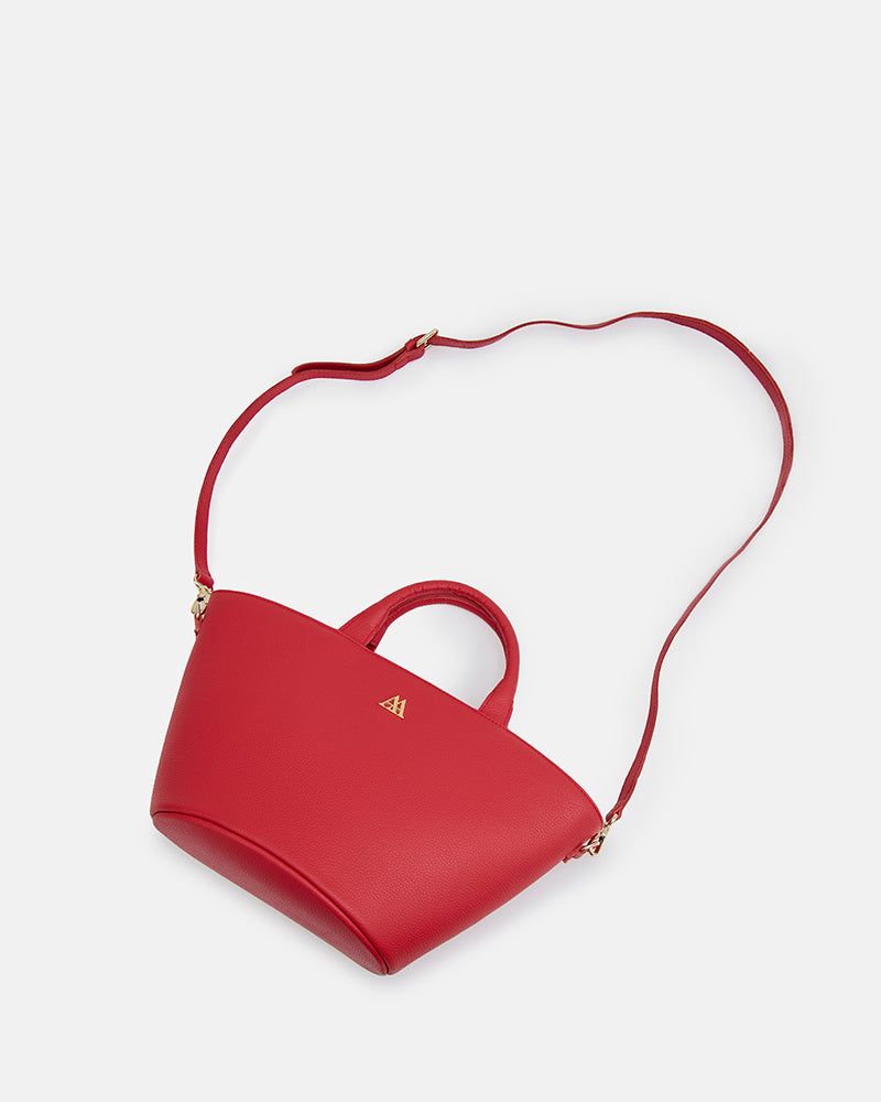Carlota Bolso Capazo Piel Rojo