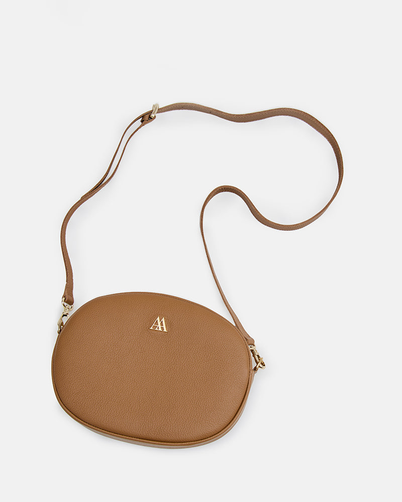 Olivia Oval Leather Bag