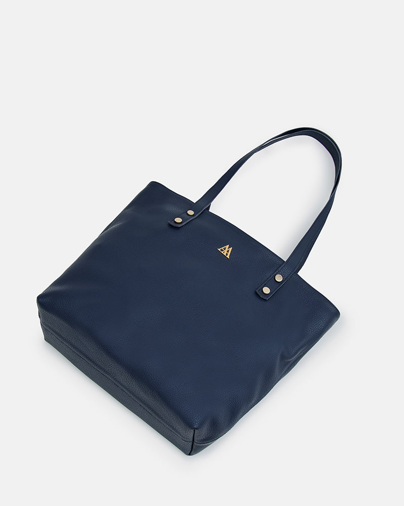 Sofia Bolso Shopper Piel Azul Marino