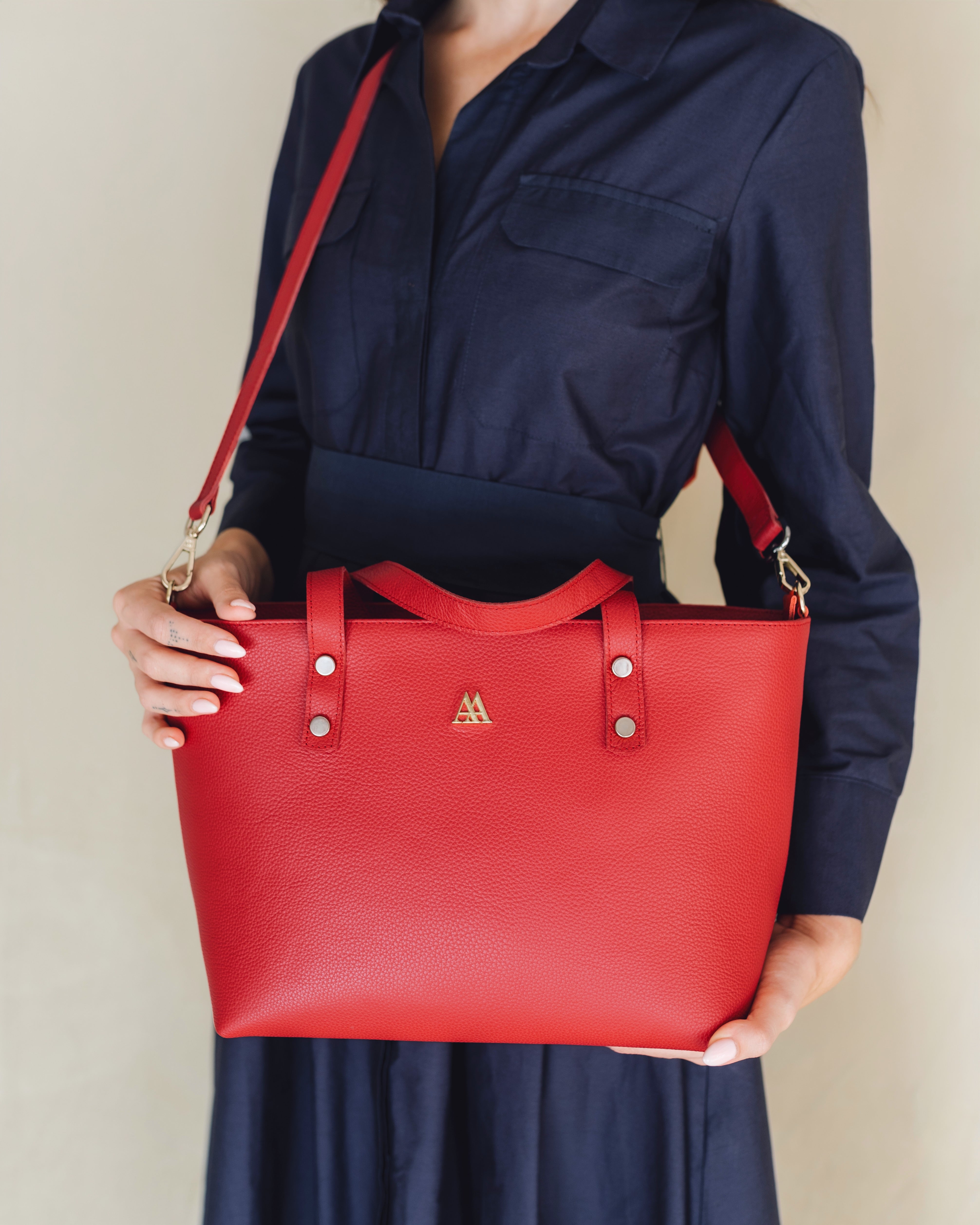 Sofia Bolso Shopper Piel Rojo