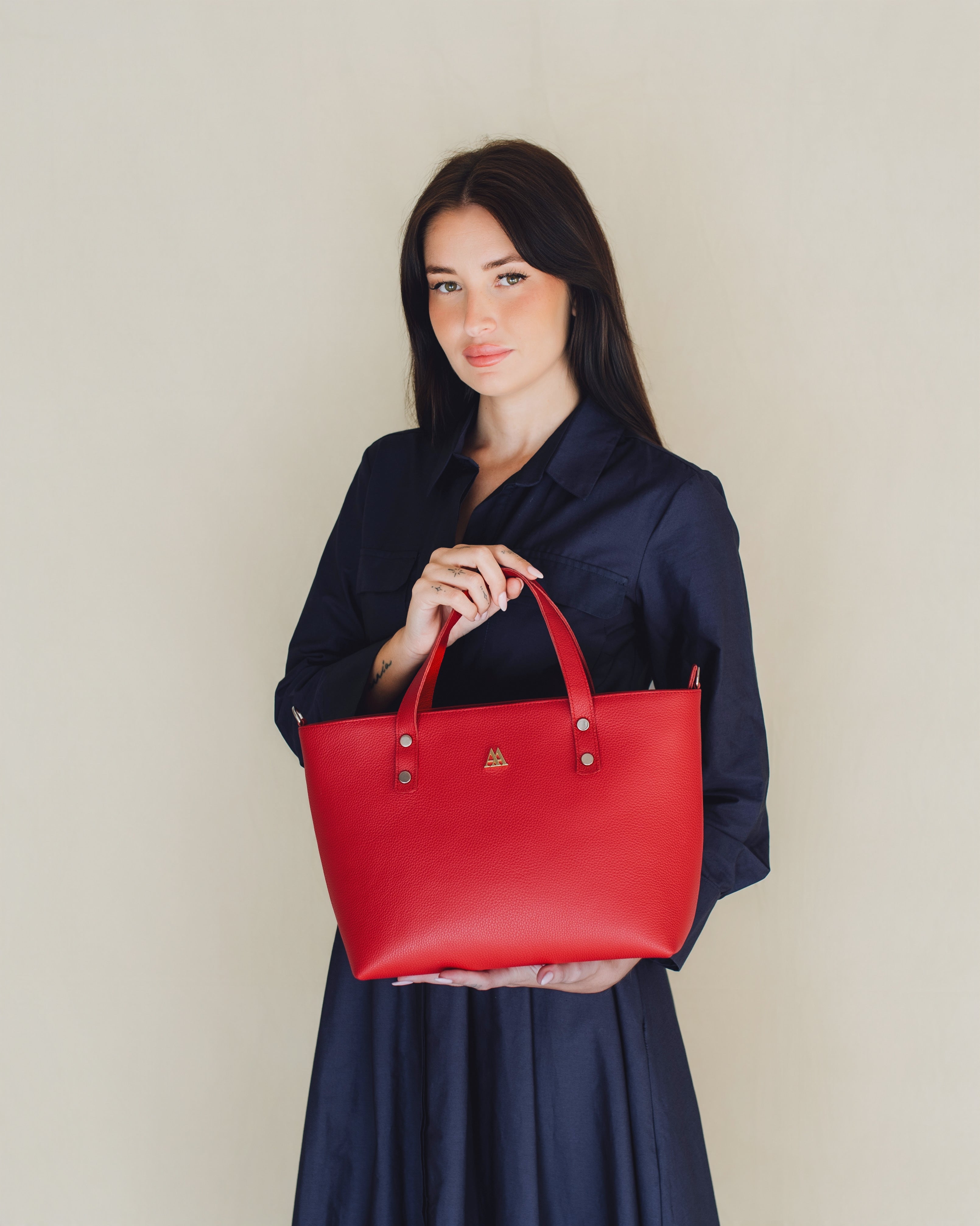 Sofia Bolso Shopper Piel Rojo