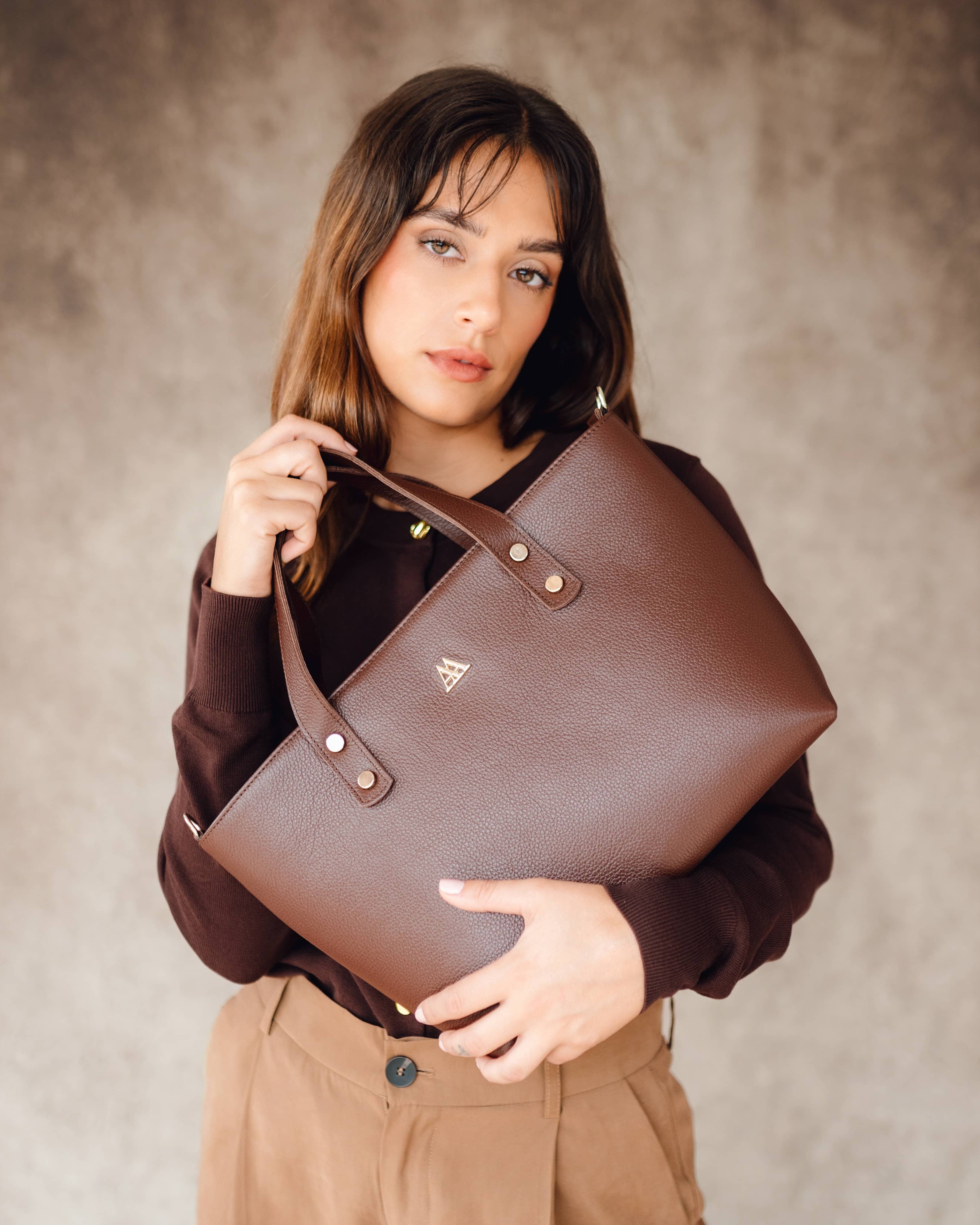 Antonia Brown Leather Shopper Bag
