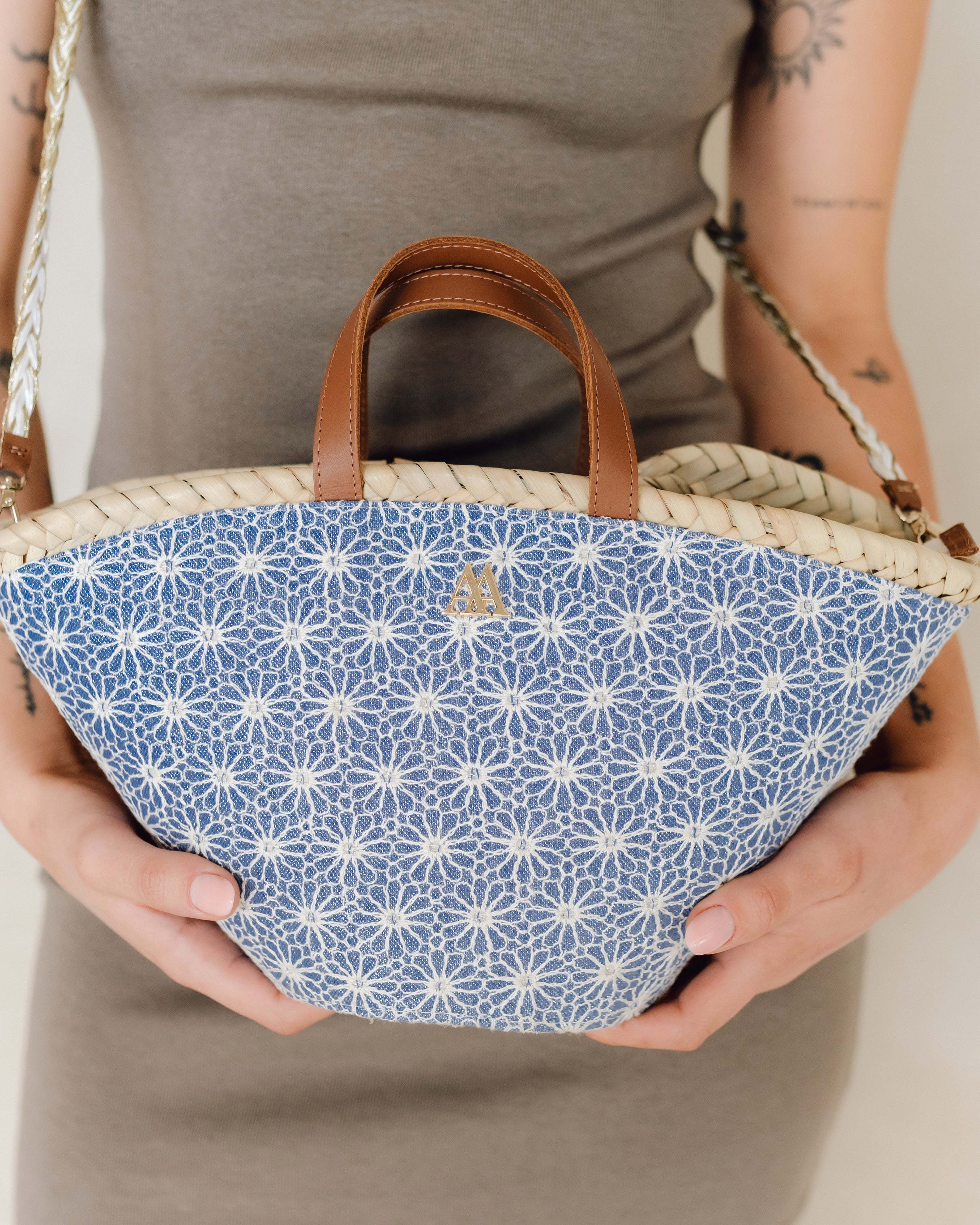 Carmina Flores Lurex Azul