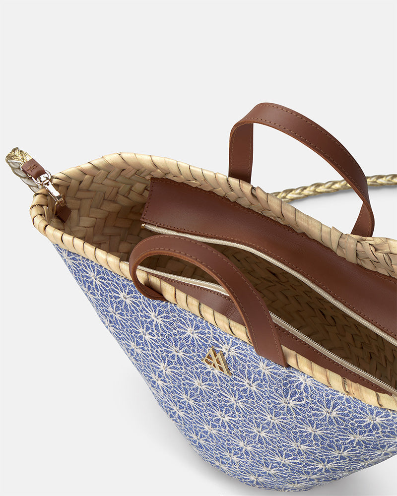Carmina Flores Lurex Azul