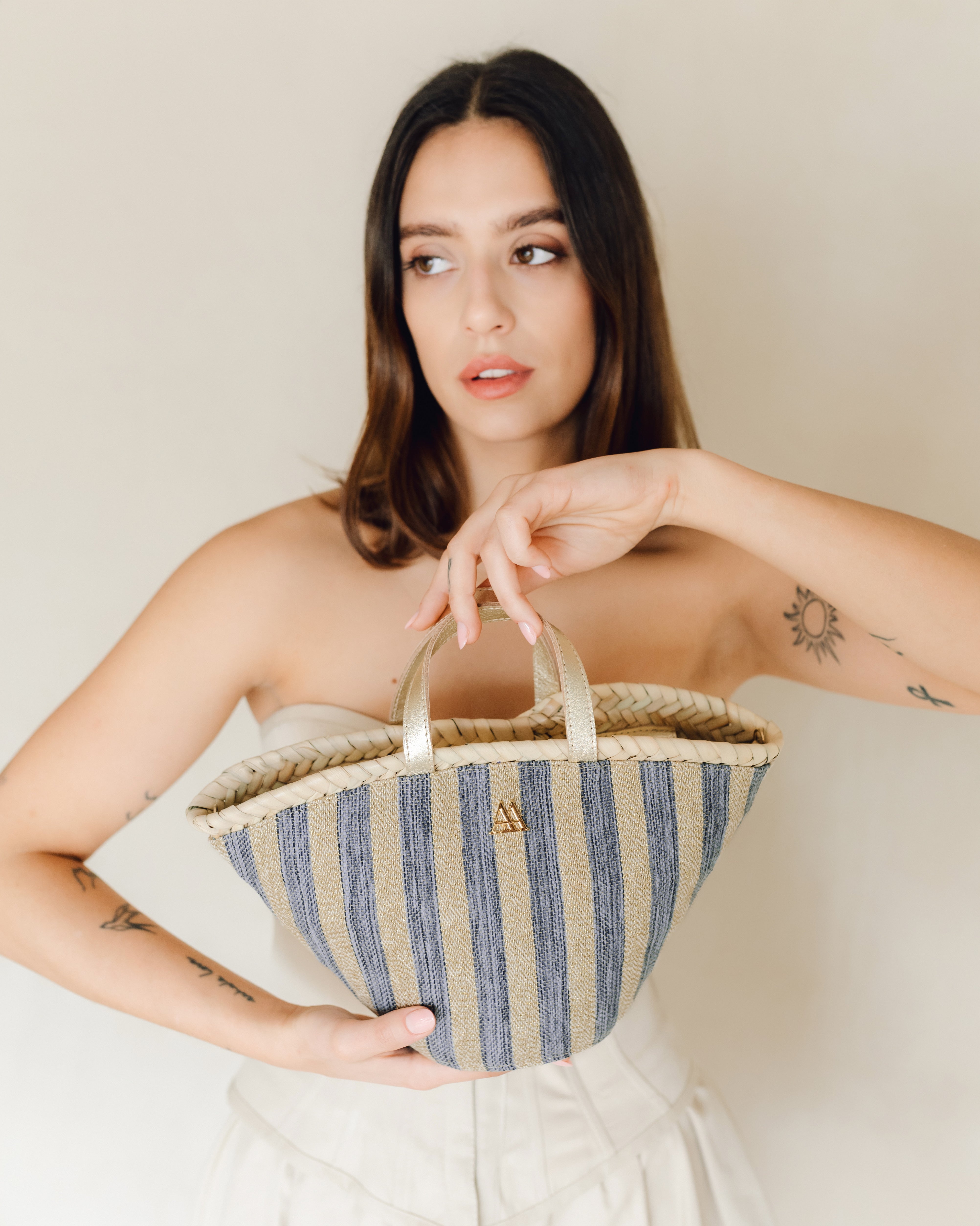 Carmina Rayas Lurex Azul
