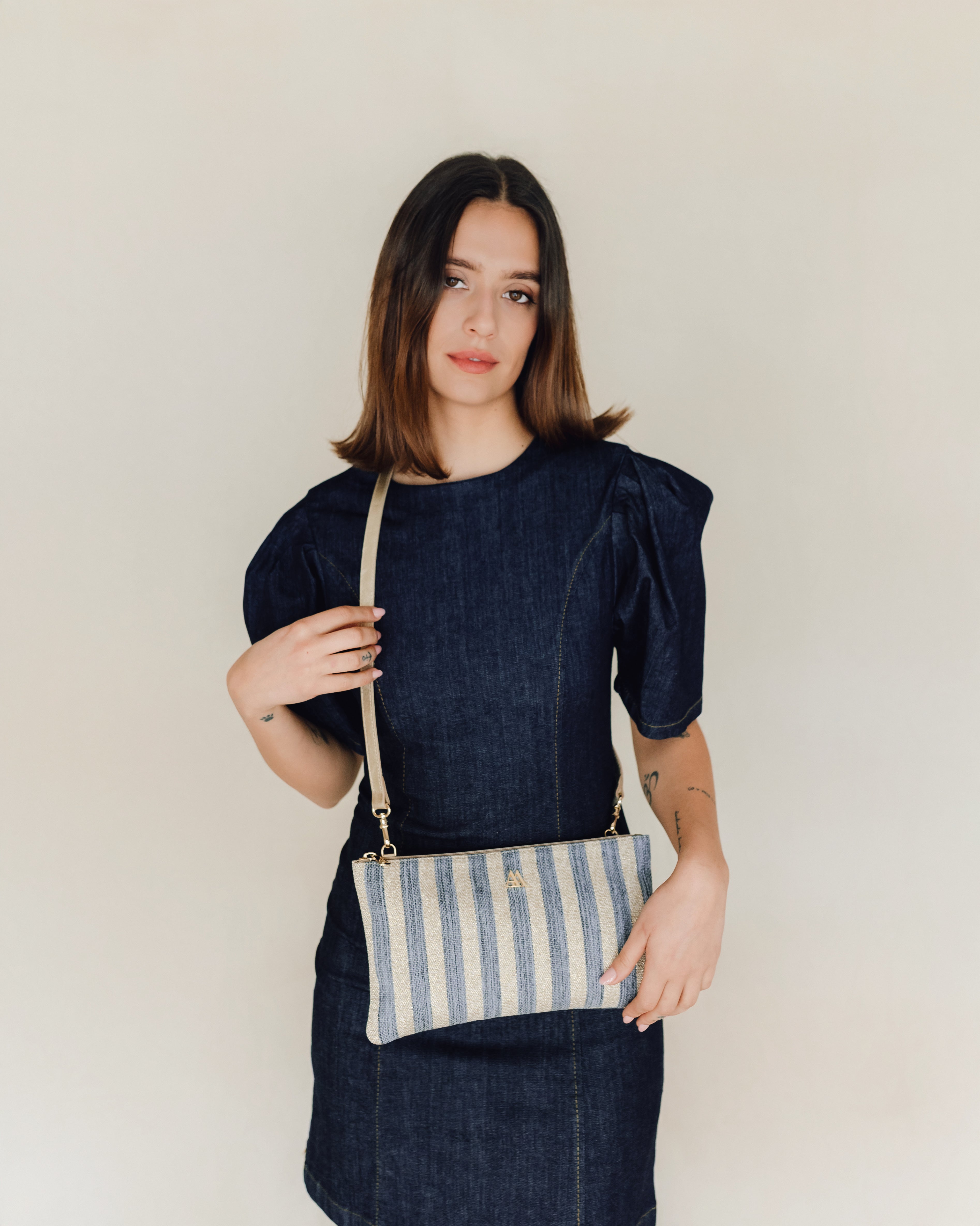 Catalina Rayas Lurex Azul