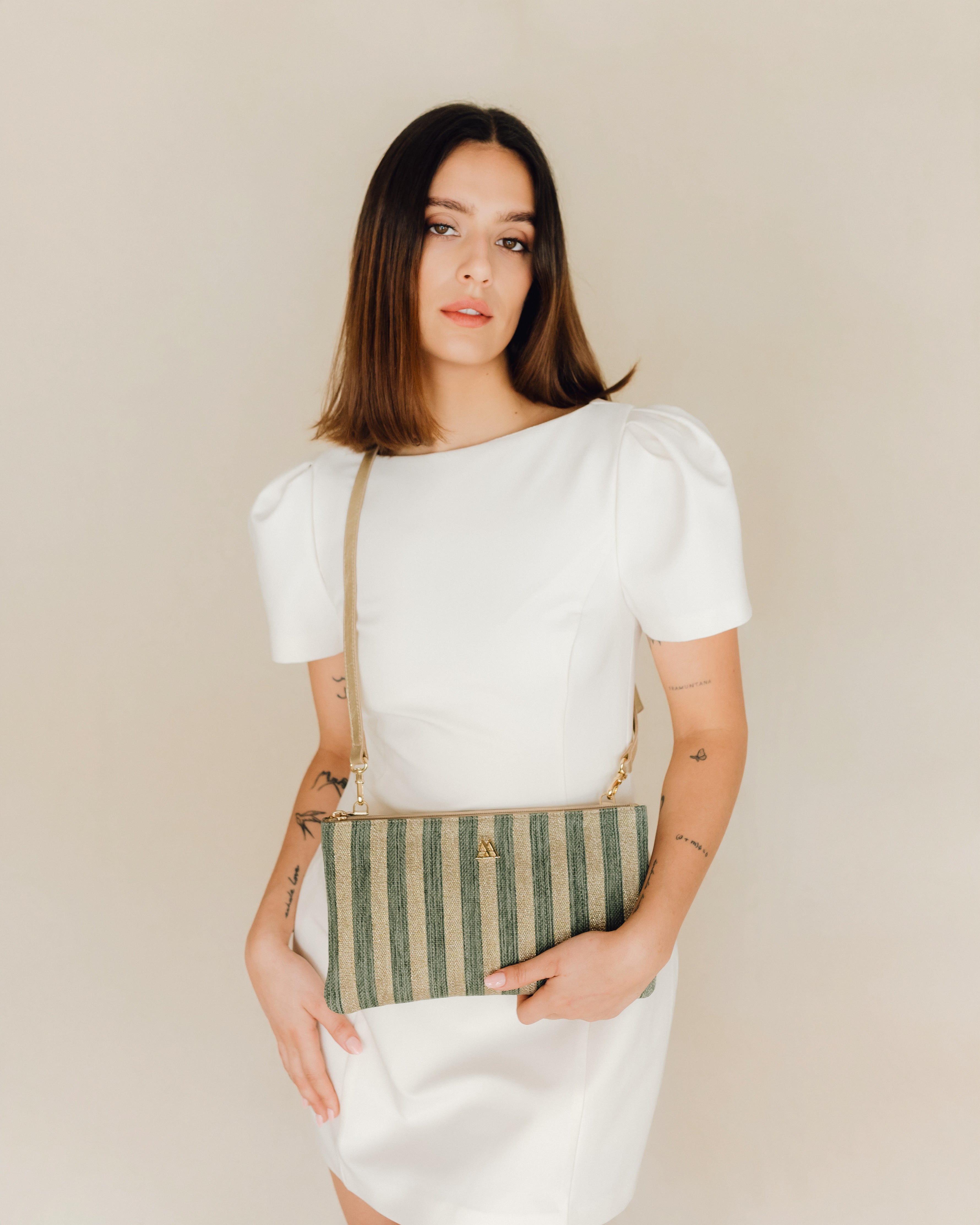 Catalina Rayas Lurex Verde