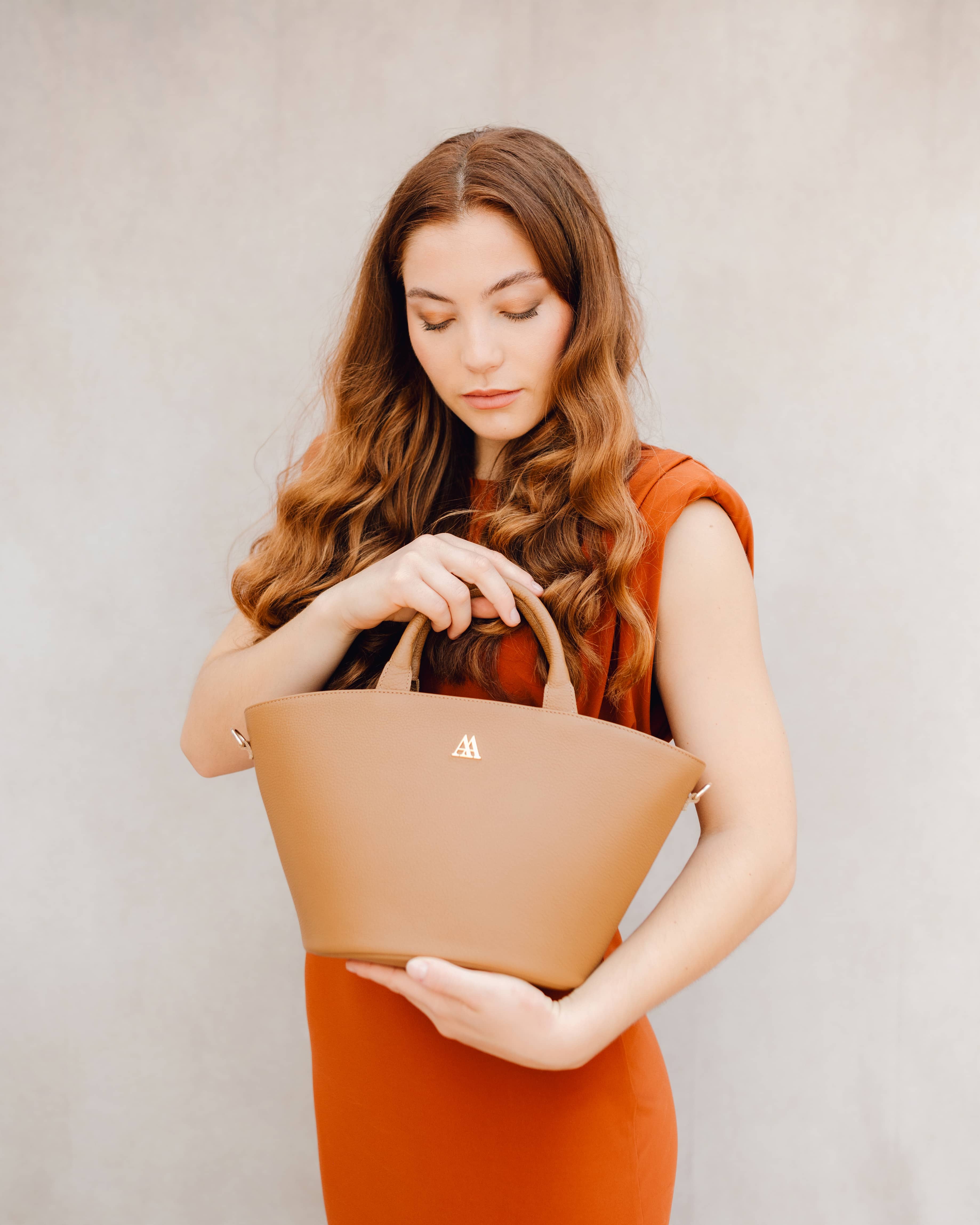 Carlota Leather Straw Bag