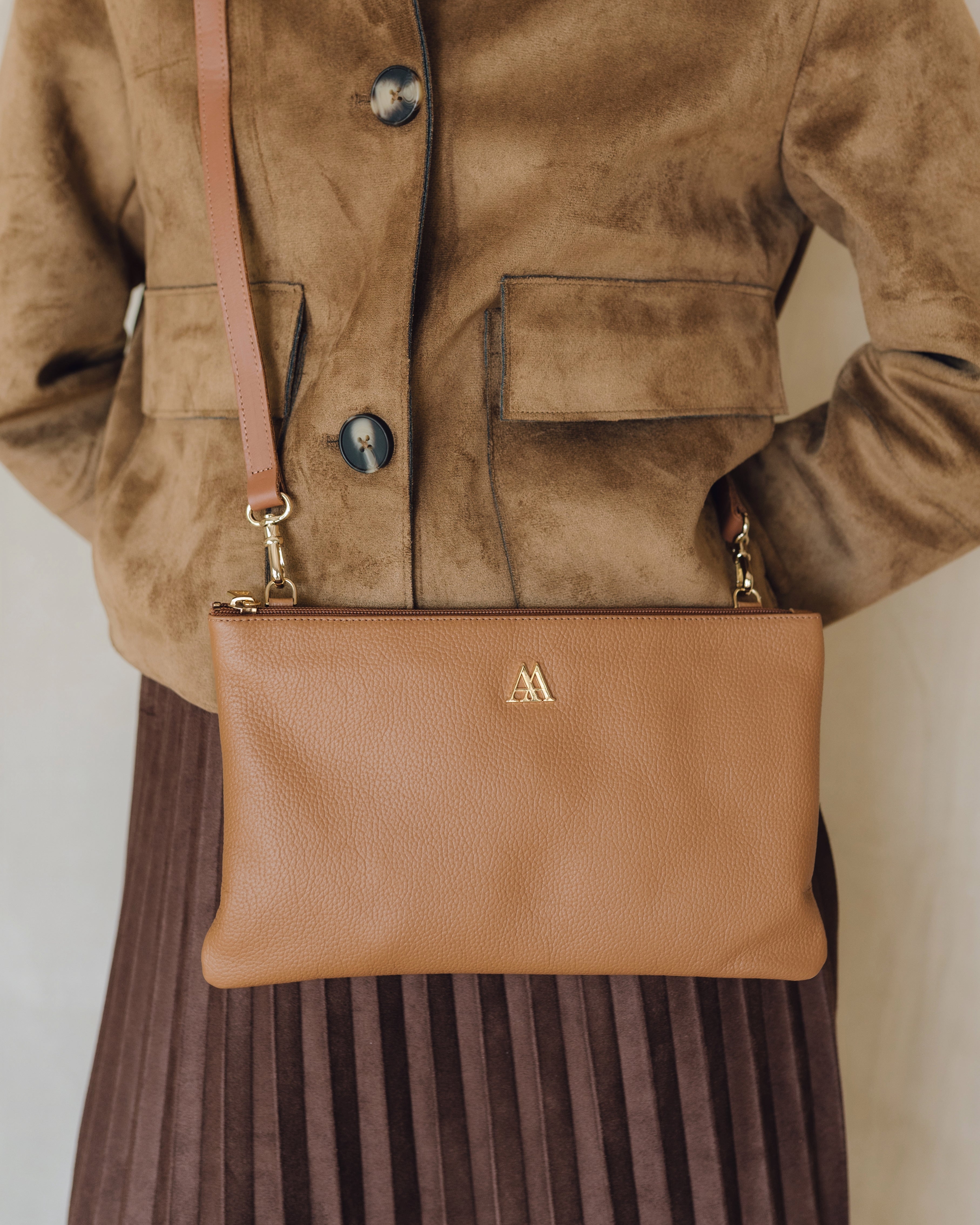 Catalina Leather Clutch Bag