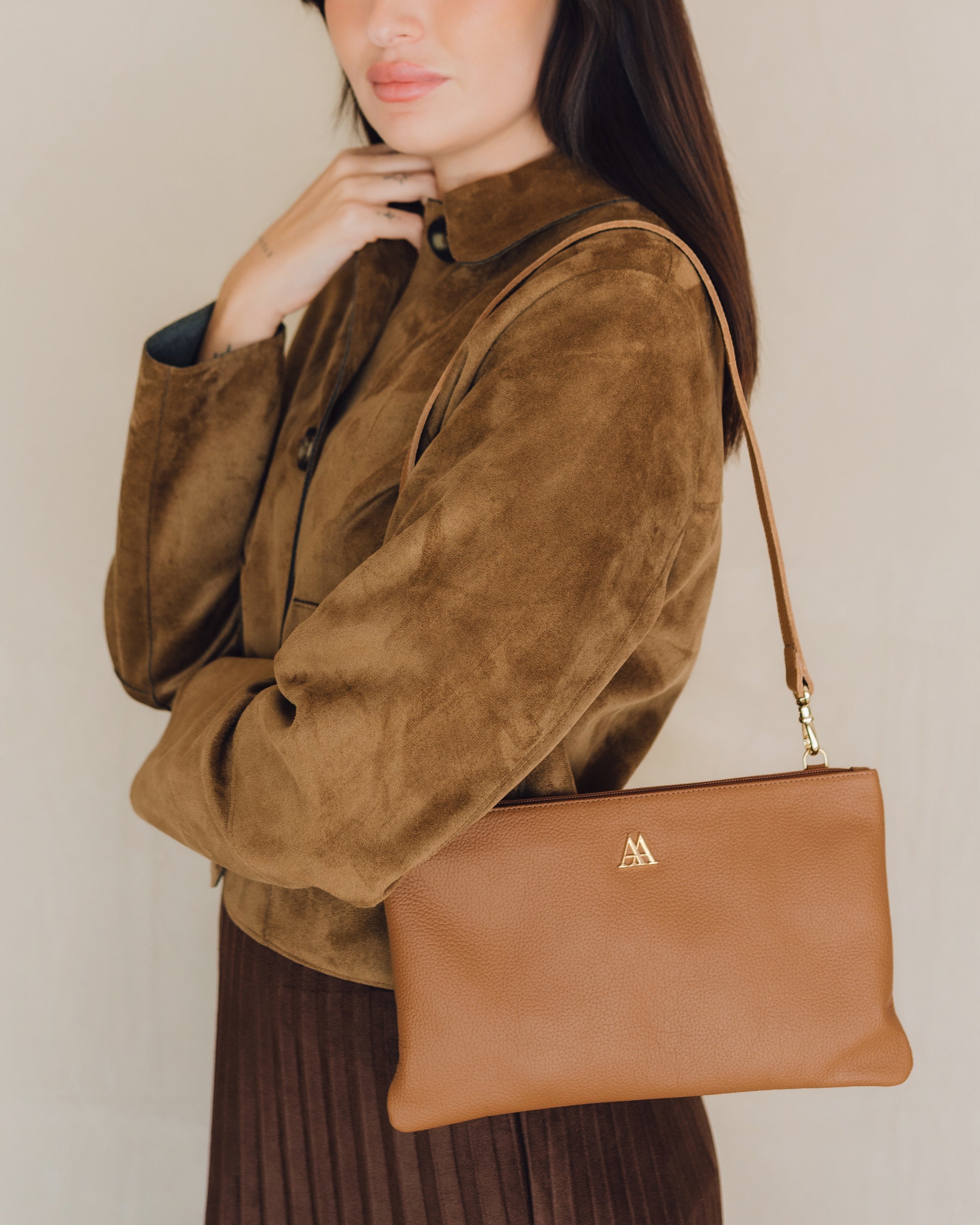 Catalina Leather Clutch Bag