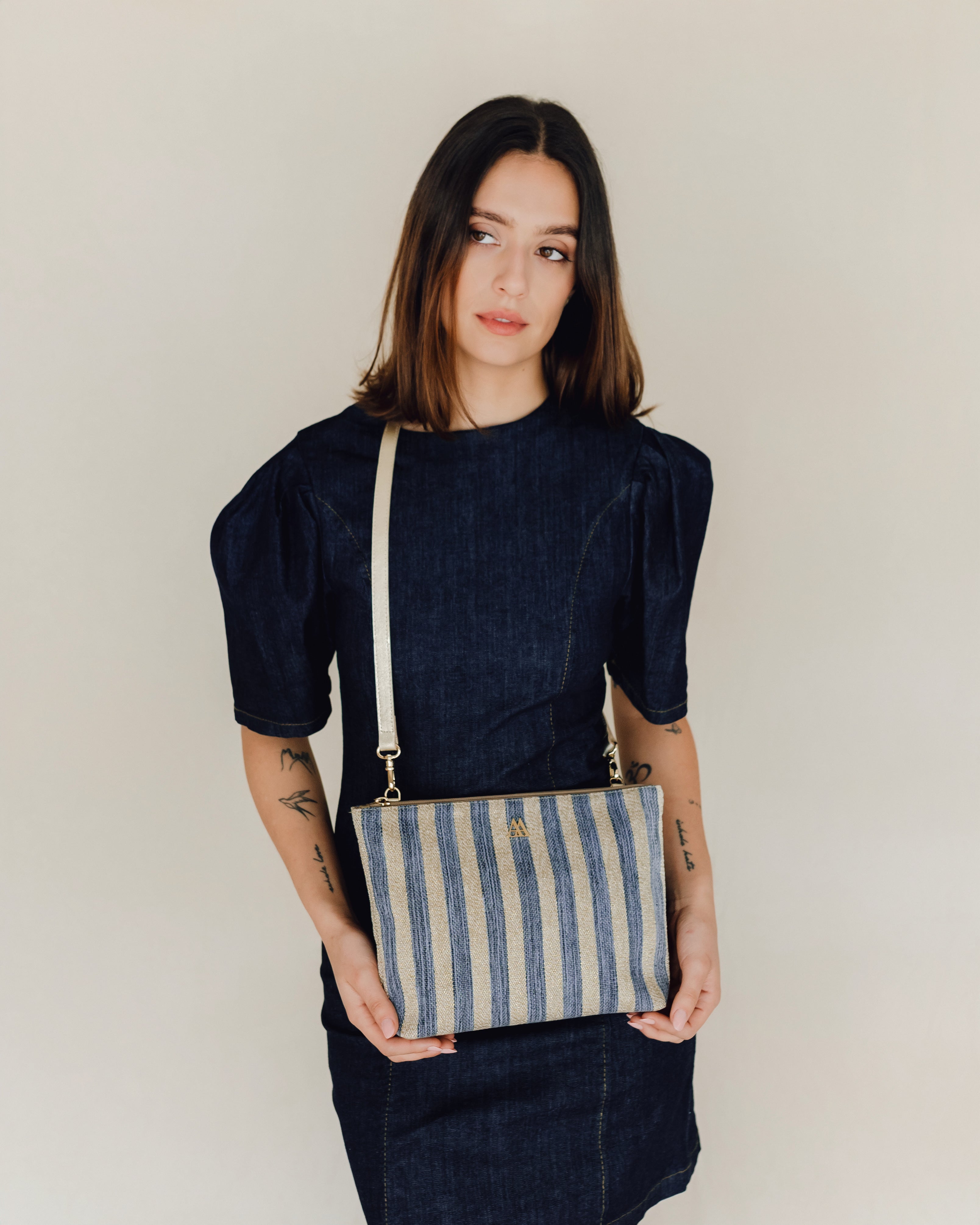 Manola Rayas Lurex Azul
