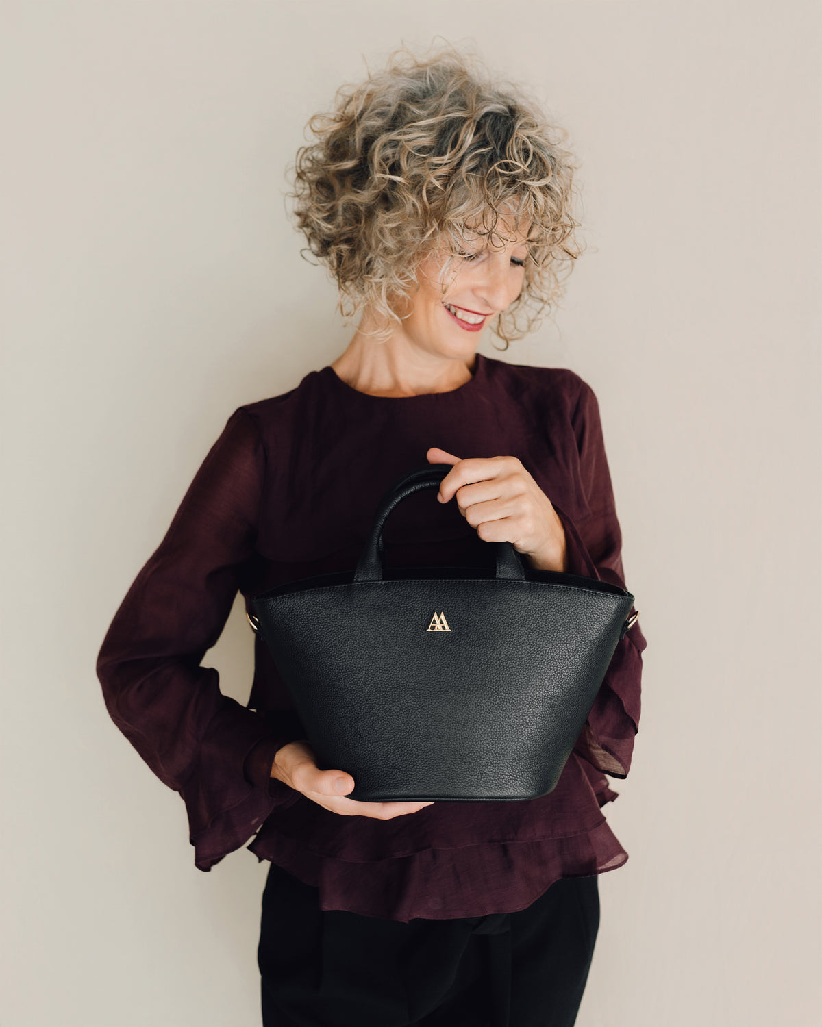 Carlota Sac Cabas Cuir Noir