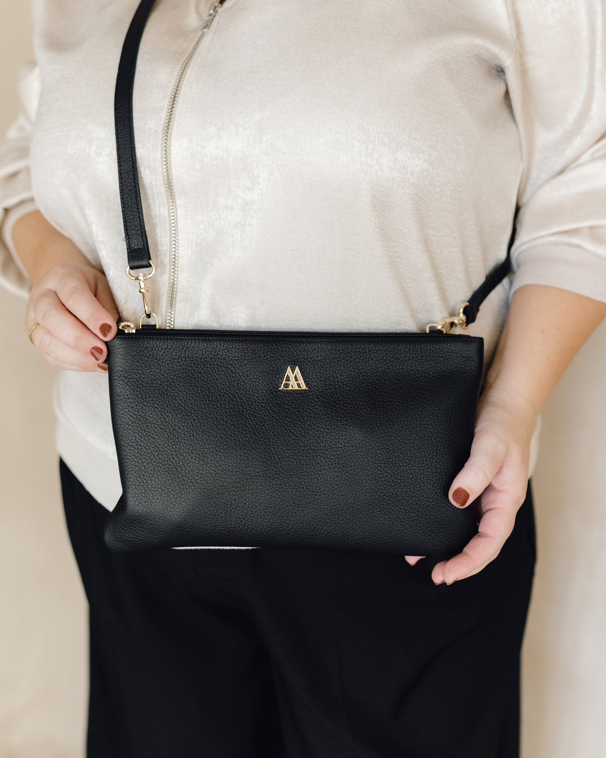 Catalina Pochette en cuir noir
