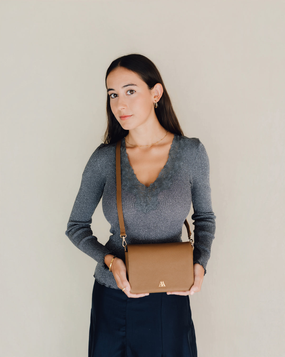 Sac bandoulière Mini Maria en cuir
