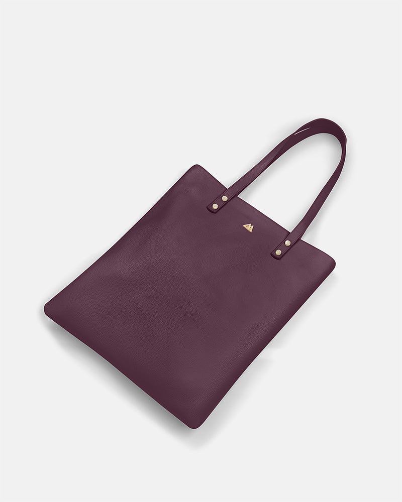 Noa Bolso Tote Bag Piel Burdeos