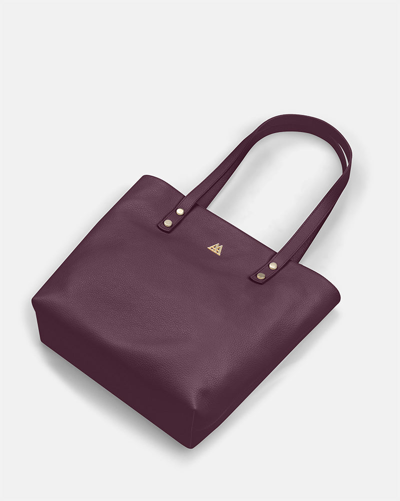 Sofia Bolso Shopper Piel Burdeos