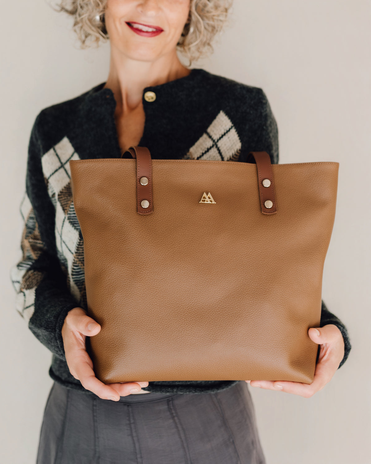 Sofia Borsa Shopper in Pelle Cuoio