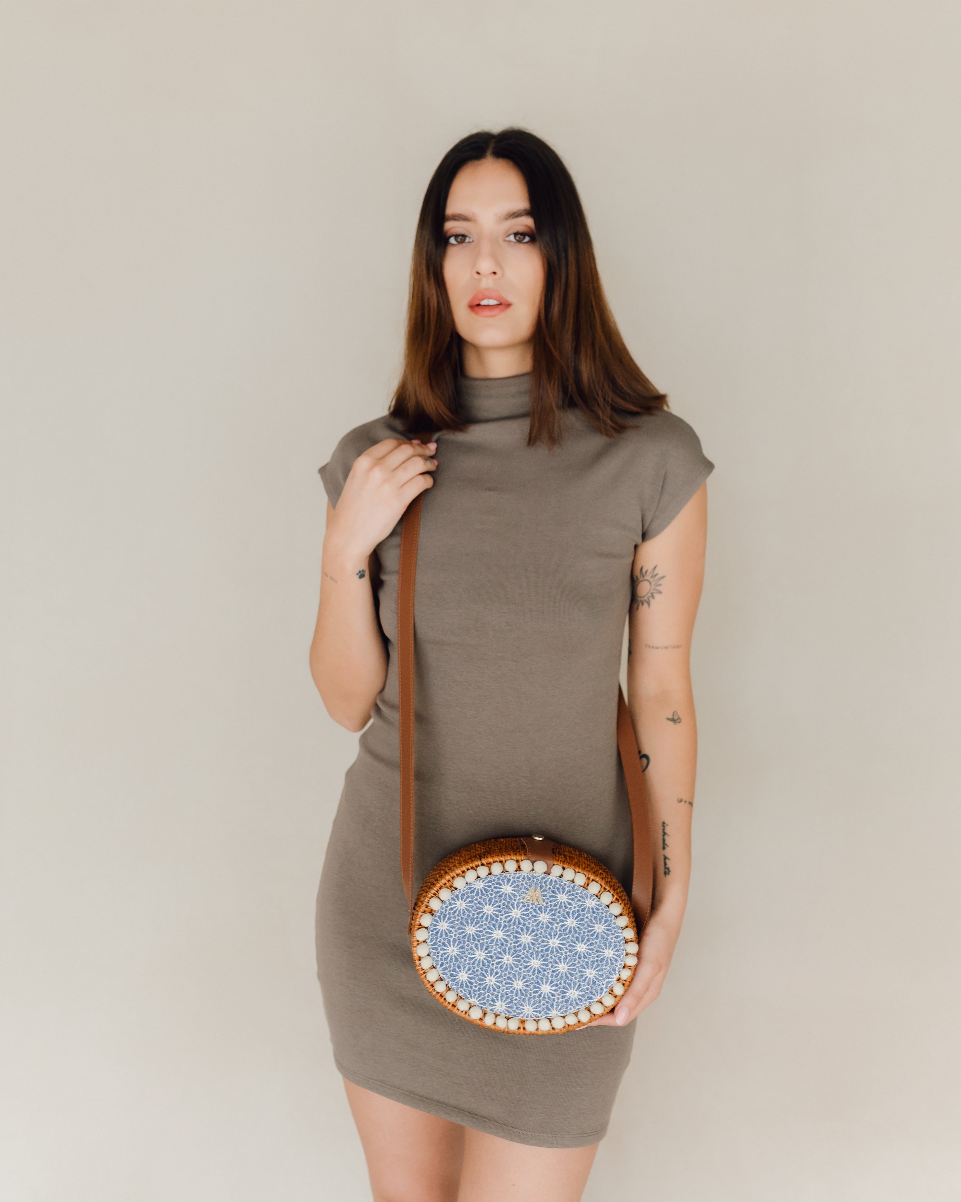Rosario Flores Lurex Azul