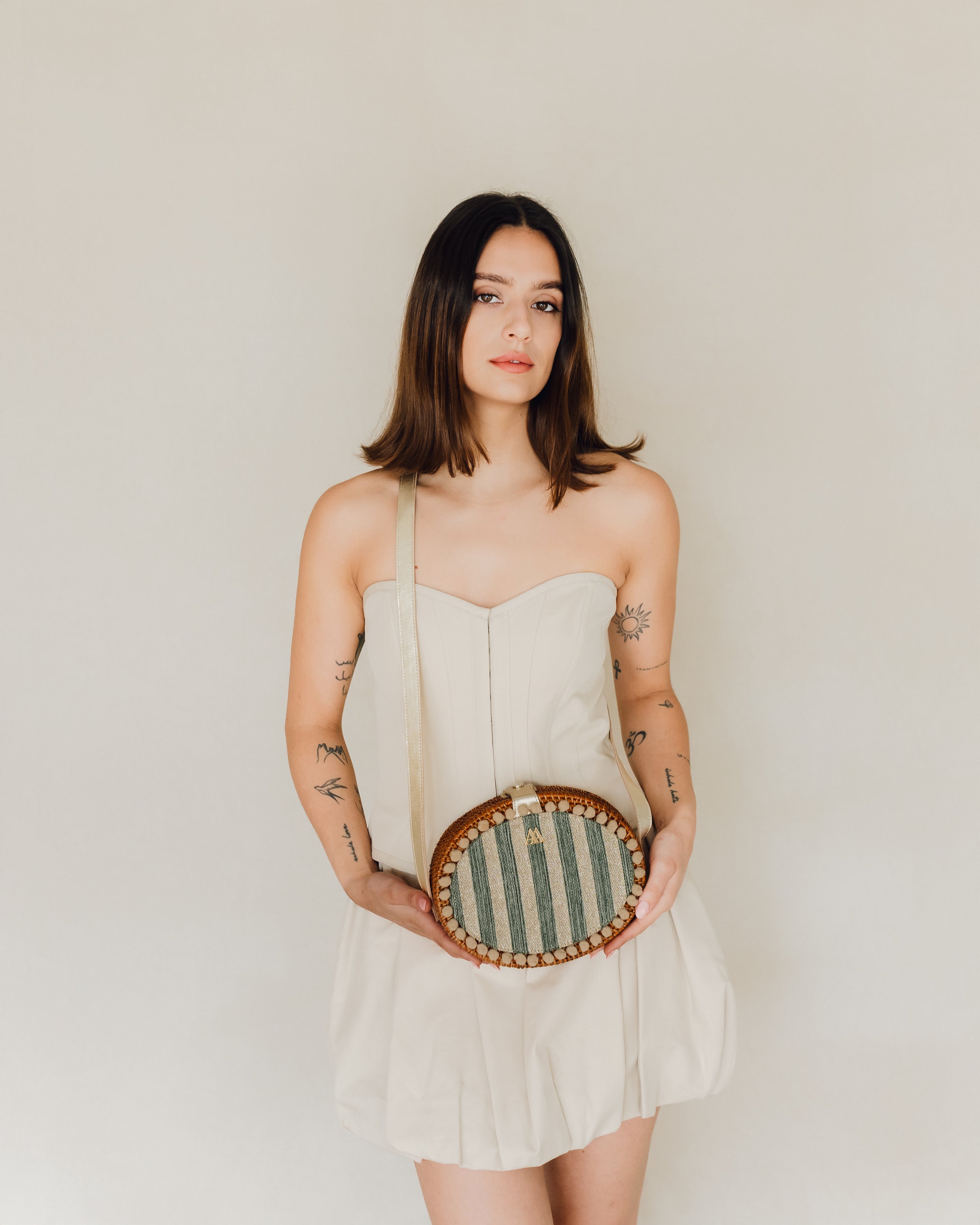 Rosario Rayas Lurex Verde